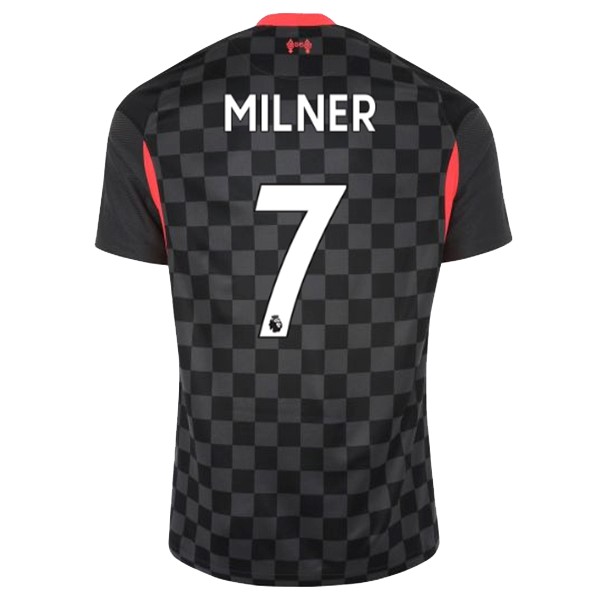 Camiseta Liverpool NO.7 Milner Tercera equipo 2020-2021 Negro